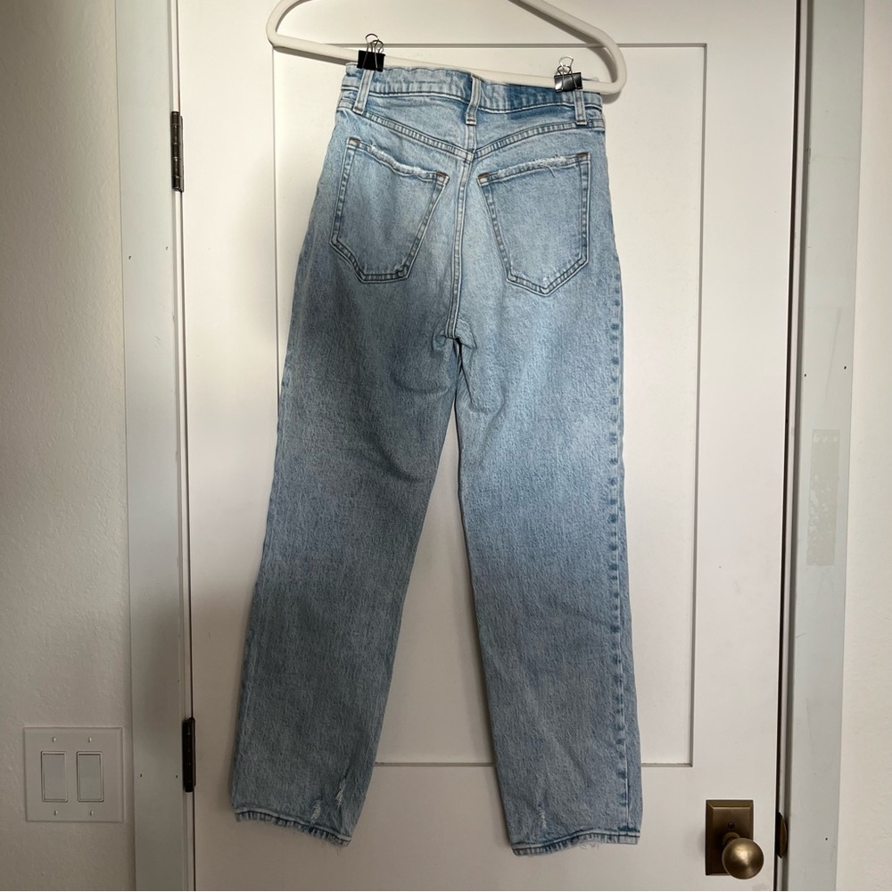 Abercrombie & Fitch Light Blue Straight Leg Jeans - Picture 2 of 7